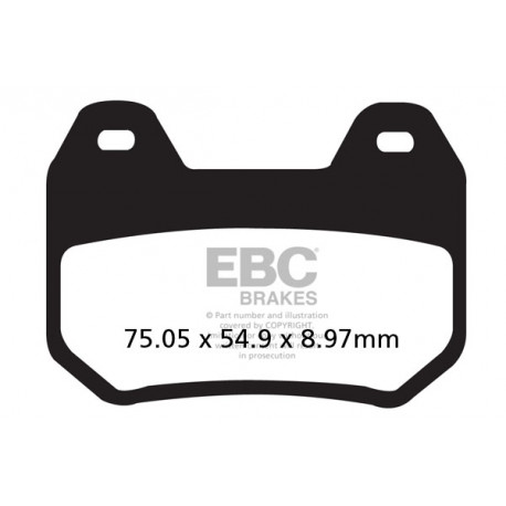 EBC brakes Moto EBC Brake pads FA304HH | races-shop.com