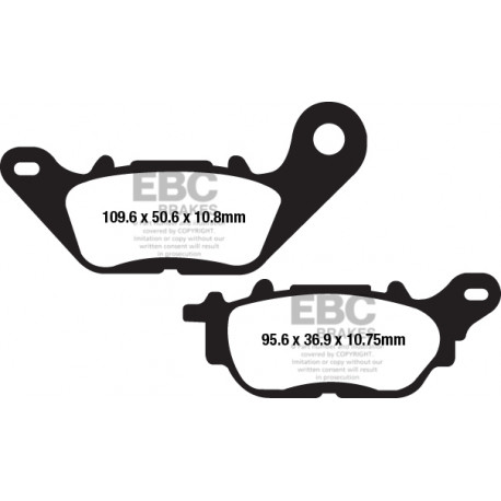 EBC brakes Moto EBC Brake pads FA662HH | races-shop.com