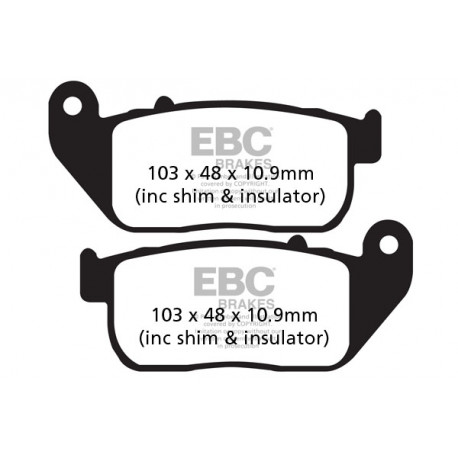 EBC brakes Moto EBC Brake pads Organic FA FA381 | races-shop.com