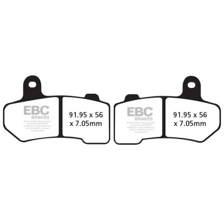 EBC brakes Moto EBC Brake pads FA409VLD | races-shop.com