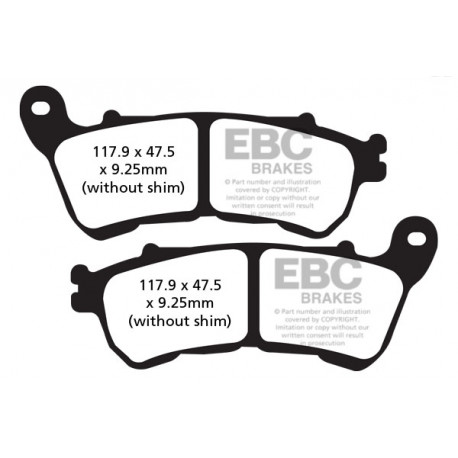 EBC brakes Moto EBC Brake pads FA640HH | races-shop.com