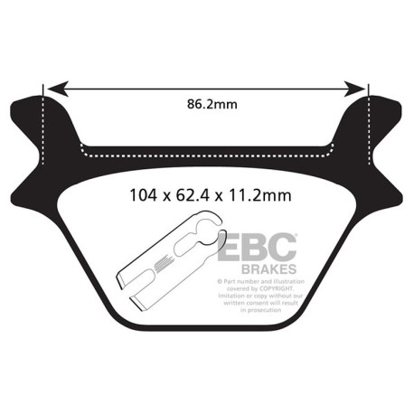 EBC brakes Moto EBC Brake pads Double-H Sintered FA200HH | races-shop.com
