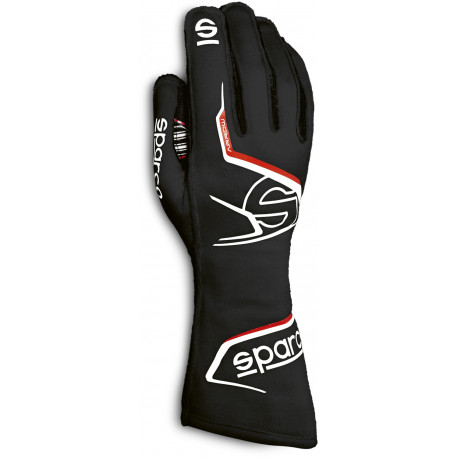 Gloves FIA race gloves Sparco ARROW (external stitching), black/red | races-shop.com