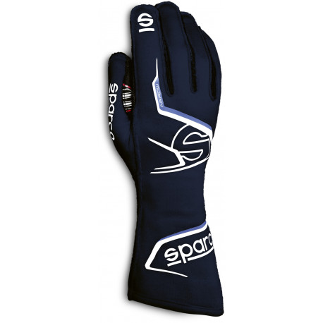 Gloves Race gloves Sparco Arrow with FIA (outside stitching) blue | races-shop.com