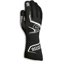 Race gloves Sparco Arrow with FIA (outside stitching) black/ grey