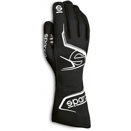 Gloves Race gloves Sparco Arrow with FIA (outside stitching) black/ grey | races-shop.com