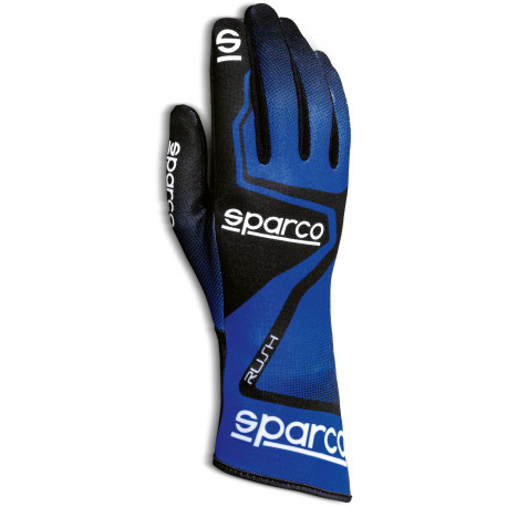 Gloves Race gloves Sparco Rush (inside stitching) blue | races-shop.com