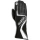 Race gloves Sparco Record (external stitching) black/grey
