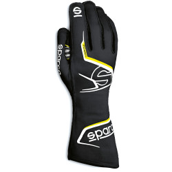 Karting gloves Sparco ARROW K (external stitching), black/yellow