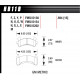 Brake pads HAWK performance Front brake pads Hawk HB119U.594, Race, min-max 90°C-465°C | races-shop.com