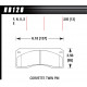 Brake pads HAWK performance brake pads Hawk HB128S.505, Street performance, min-max 65°C-370° | races-shop.com