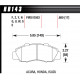 Brake pads HAWK performance Front brake pads Hawk HB143U.680, Race, min-max 90°C-465°C | races-shop.com