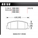Brake pads HAWK performance Rear brake pads Hawk HB158M.515, Race, min-max 37°C-500°C | races-shop.com
