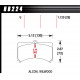 Brake pads HAWK performance brake pads Hawk HB224U1.12, Race, min-max 90°C-465°C | races-shop.com