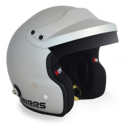FIA open-face race helmet RRS JET Protect PREMIUM (HANS), grey
