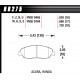 Brake pads HAWK performance Front brake pads Hawk HB275G.620, Race, min-max 90°C-465°C | races-shop.com