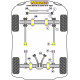 Range Rover inc Sport, Evoque & Classic Powerflex Front Radius Arm Front Bush Caster Offset - 25mm Lift Land Rover Range Rover Classic (1970 - 1985) | races-shop.com