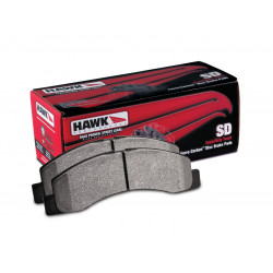 Front brake pads Hawk HB334P.705, Street performance, min-max 37°C-400°C