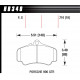 Brake pads HAWK performance brake pads Hawk HB340F.710, Street performance, min-max 37°C-370°C | races-shop.com
