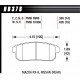 Brake pads HAWK performance Rear brake pads Hawk HB378G.565, Race, min-max 90°C-465°C | races-shop.com