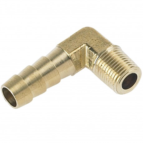 Hose pipe reducers Brass Reducer union 90° - RACES 1/4 NPT to 10mm | races-shop.com