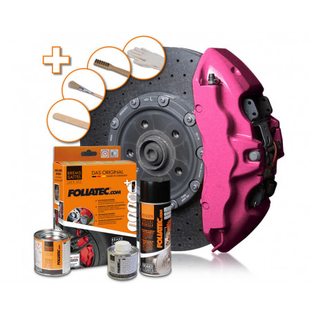 Brake Caliper Paint Foliatec brake caliper lacquer - set, candy pink metallic | races-shop.com