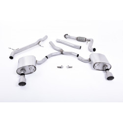 Cat-back Milltek exhaust Audi A4 2 TFSI 2016-2021