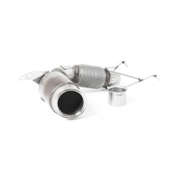 Large Bore Downpipe and Hi-Flow Sports Cat Milltek exhaust New Mini Mk3 (F55) Mini 2019-2021