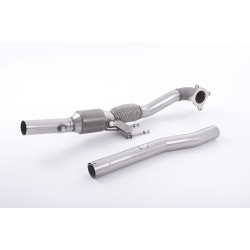 Large Bore Downpipe and Hi-Flow Sports Cat Milltek exhaust Volkswagen Golf Mk6 R 2009-2013