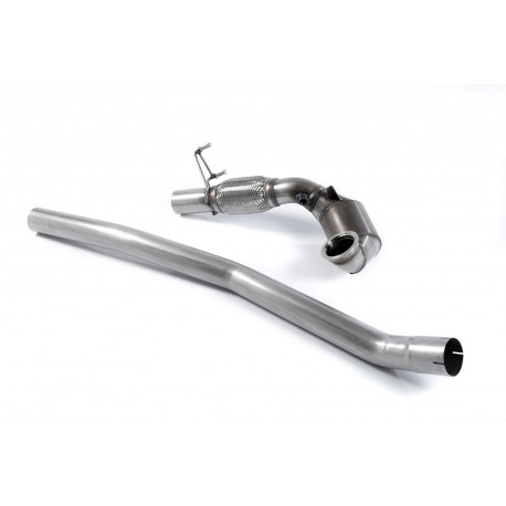 Milltek exhaust systems Large Bore Downpipe and Hi-Flow Sports Cat Milltek exhaust Volkswagen Golf Mk7 2.0TFSI 2016-2021 | races-shop.com