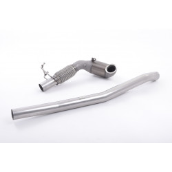 Large Bore Downpipe and Hi-Flow Sports Cat Milltek exhaust Volkswagen Golf MK7 R 2014-2016