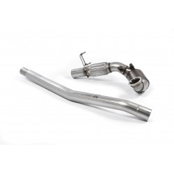 Large Bore Downpipe and Hi-Flow Sports Cat Milltek exhaust Volkswagen Golf Mk7.5 R 2018-2021
