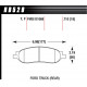 Brake pads HAWK performance Rear brake pads Hawk HB529Y.710, Street performance, min-max 37°C-370°C | races-shop.com