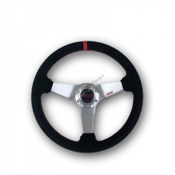 Steering wheel RACES Gara, 350mm, ECO leather, flat