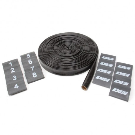 Thermosleeves for cables and hoses Thermo insulating silicone hose DEI - BLACK | races-shop.com