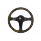 steering wheels Steering wheel SLIDE CAMO, 350mm, suede, 90mm deep dish | races-shop.com