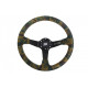 steering wheels Steering wheel SLIDE CAMO, 350mm, suede, 90mm deep dish | races-shop.com