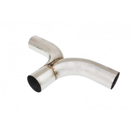 Y reducers Exhaust 180° reduction 51/63mm, stainless steel | races-shop.com