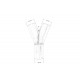 Y reducers Exhaust 45° reduction 42/48mm, stainless steel | races-shop.com