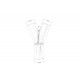 Y reducers Exhaust 45° reduction 70/70mm, stainless steel | races-shop.com