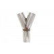 Y reducers Exhaust 45° reduction 76/76mm, stainless steel | races-shop.com