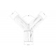 Y reducers Exhaust 90° reduction 51/60mm, stainless steel | races-shop.com