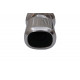 Double wall - round rolled Muffler RACES 33, inlet 3" (57mm) | races-shop.com