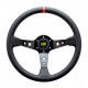 steering wheels 3 spoke steering wheel OMP Corsica, 350mm, leather, 95mm offset, black/red | races-shop.com