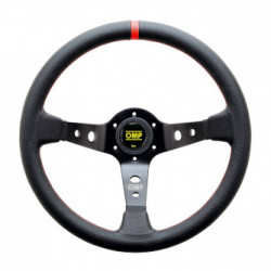 3 spokes steering wheel OMP Corsica, 350mm Leather, 95mm