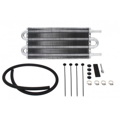 Transmission and power steering cooler ATF gearbox/servo cooler set 4 rows, AN6 | races-shop.com