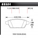 Brake pads HAWK performance Rear brake pads Hawk HB564Z.567, Street performance, min-max 37°C-350°C | races-shop.com
