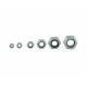 Sets of sealing washers, O-rings, nuts Set of lock nuts with nylon insert - 146pcs | races-shop.com