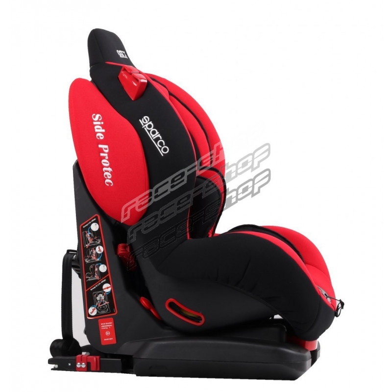 Italy Sparco F500I Evo Red Child Seat 19-55 lbs 9-25 kg 