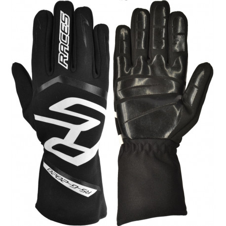 Promotions Race gloves RACES PREMIUM EVO II SILICONE (internal stitching), black | races-shop.com
